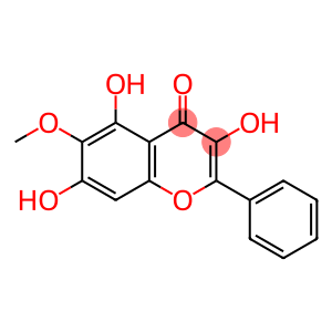 4H-1-Benzopyran-4-one, 3,5,7-trihydroxy-6-methoxy-2-phenyl-