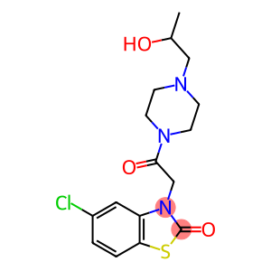 4-[[5-Chloro-2-oxo-2,3-dihydrobenzothiazol-3-yl]acetyl]-α-methyl-1-piperazineethanol