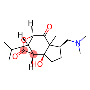 (1R,9S)-1,5a,6,7,8,8a-Hexahydro-8aβ-hydroxy-9-isopropyl-5aβ-methyl-6α-[(dimethylamino)methyl]-1β,4β-methano-2H-cyclopent[d]oxepine-2,5(4H)-dione