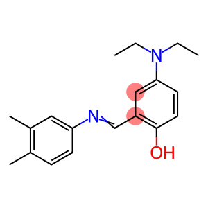 4-(diethylamino)-2-{[(3,4-dimethylphenyl)imino]methyl}phenol