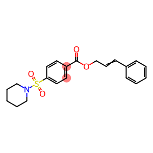 cinnamyl 4-(piperidin-1-ylsulfonyl)benzoate
