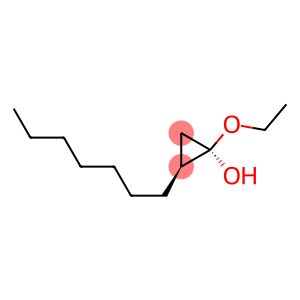 Cyclopropanol, 1-ethoxy-2-heptyl-, (1R,2S)- (9CI)
