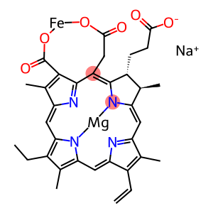 Ferrate(3-), (18-carboxy-20-(carboxymethyl)-8-ethenyl-13-ethyl-2,3-dihydro-3,7,12,17-tetramethyl-21H,23H-porphine-2-propanato(5-)-N21,N22,N23,N24)-, disodium hydrogen, (SP-4-2-(2S-trans))-