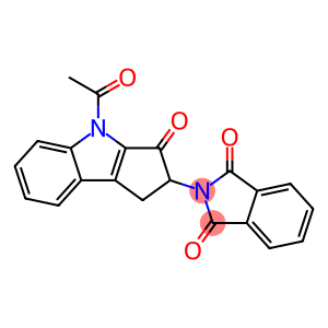 4-Acetyl-2-(1,3-dihydro-1,3-dioxo-2H-isoindol-2-yl)-1,4-dihydrocyclopent[b]indol-3(2H)-one