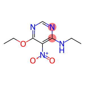 4-Pyrimidinamine,6-ethoxy-N-ethyl-5-nitro-(9CI)