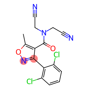 N,N-bis(cyanomethyl)-3-(2,6-dichlorophenyl)-5-methyl-4-isoxazolecarboxamide