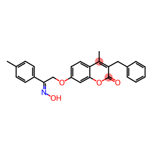 3-benzyl-7-[2-(hydroxyimino)-2-(4-methylphenyl)ethoxy]-4-methyl-2H-chromen-2-one