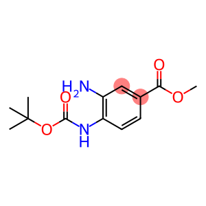 Benzoic acid, 3-amino-4-[[(1,1-dimethylethoxy)carbonyl]amino]-, methyl ester