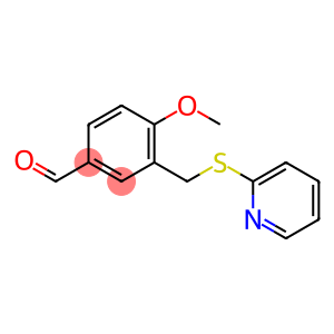 4-甲氧基-3-[(吡啶-2-基硫烷基)甲基]苯甲醛