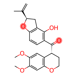 Methanone, [(4R)-3,4-dihydro-6,7-dimethoxy-2H-1-benzopyran-4-yl][(2R)-2,3-dihydro-4-hydroxy-2-(1-methylethenyl)-5-benzofuranyl]-
