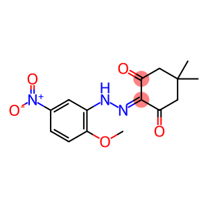 2-[(2-methoxy-5-nitrophenyl)hydrazono]-5,5-dimethyl-1,3-cyclohexanedione