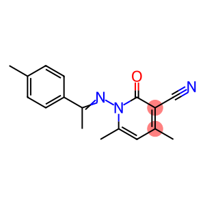 4,6-dimethyl-1-{[1-(4-methylphenyl)ethylidene]amino}-2-oxo-1,2-dihydro-3-pyridinecarbonitrile