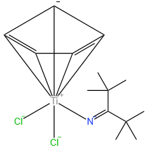 Cyclopentadienyl)(di-tert-butylketimino)titanium(IV) dichloride