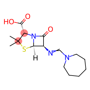 (2S,5R,6R)-6-[[(Hexahydro-1H-azepin-1-yl)Methylene]aMino]-3,3-diMethyl-7-oxo-4-Thia-1-azabicyclo[3.2.0]heptane-2-carboxylic Acid