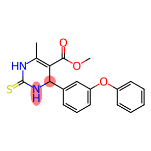 methyl 6-methyl-4-(3-phenoxyphenyl)-2-thioxo-1,2,3,4-tetrahydropyrimidine-5-carboxylate