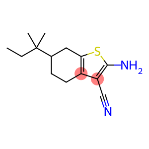 2-AMINO-6-(1,1-DIMETHYLPROPYL)-4,5,6,7-TETRAHYDRO-1-BENZOTHIOPHENE-3-CARBONITRILE