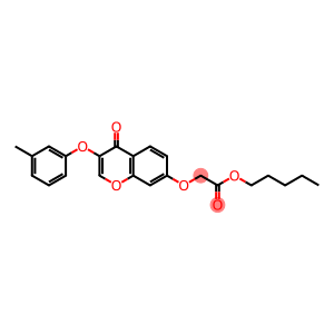 pentyl {[3-(3-methylphenoxy)-4-oxo-4H-chromen-7-yl]oxy}acetate