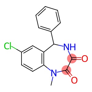 7-chloro-1-methyl-5-phenyl-4,5-dihydro-1,4-benzodiazepine-2,3-dione