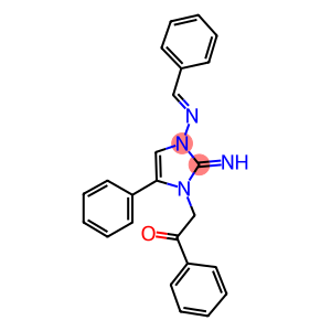 2-[3-(benzylideneamino)-2-imino-5-phenyl-2,3-dihydro-1H-imidazol-1-yl]-1-phenylethanone