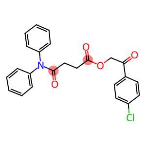 2-(4-chlorophenyl)-2-oxoethyl 4-(diphenylamino)-4-oxobutanoate