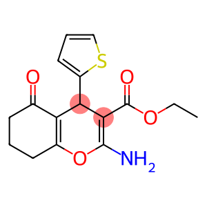 ethyl 2-amino-5-oxo-4-(2-thienyl)-5,6,7,8-tetrahydro-4H-chromene-3-carboxylate