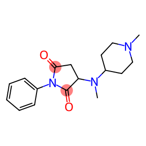 3-[methyl(1-methyl-4-piperidinyl)amino]-1-phenyl-2,5-pyrrolidinedione