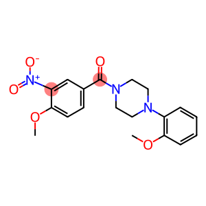 1-{3-nitro-4-methoxybenzoyl}-4-(2-methoxyphenyl)piperazine