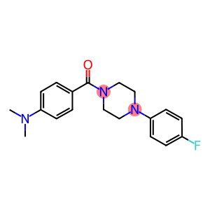 N-(4-{[4-(4-fluorophenyl)-1-piperazinyl]carbonyl}phenyl)-N,N-dimethylamine