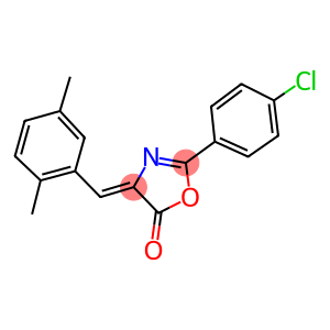 2-(4-chlorophenyl)-4-(2,5-dimethylbenzylidene)-1,3-oxazol-5(4H)-one