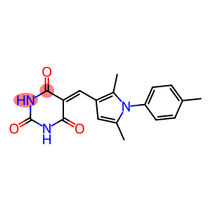 5-{[2,5-dimethyl-1-(4-methylphenyl)-1H-pyrrol-3-yl]methylene}-2,4,6(1H,3H,5H)-pyrimidinetrione