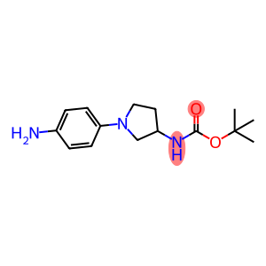 Carbamic acid, N-[1-(4-aminophenyl)-3-pyrrolidinyl]-, 1,1-dimethylethyl ester