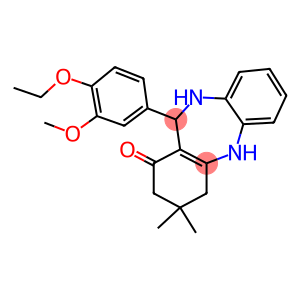 11-(4-ethoxy-3-methoxyphenyl)-3,3-dimethyl-2,3,4,5,10,11-hexahydro-1H-dibenzo[b,e][1,4]diazepin-1-one