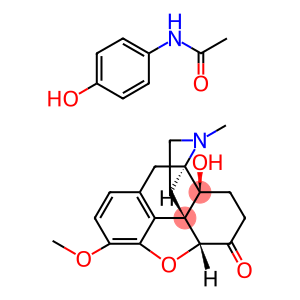 Morphinan-6-one, 4,5-epoxy-14-hydroxy-3-methoxy-17-methyl-, (5α)-, mixt. with N-(4-hydroxyphenyl)acetamide