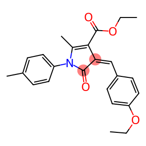 ethyl 4-(4-ethoxybenzylidene)-2-methyl-1-(4-methylphenyl)-5-oxo-4,5-dihydro-1H-pyrrole-3-carboxylate