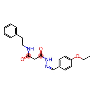 3-[2-(4-ethoxybenzylidene)hydrazino]-3-oxo-N-(2-phenylethyl)propanamide