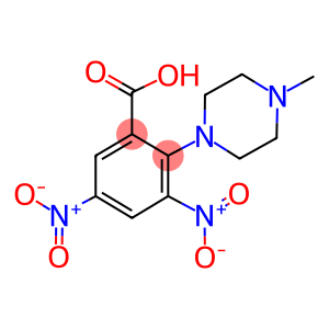 3,5-bisnitro-2-(4-methylpiperazin-1-yl)benzoic acid