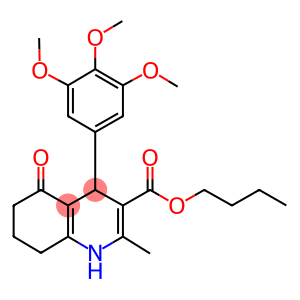 butyl 2-methyl-5-oxo-4-[3,4,5-tris(methyloxy)phenyl]-1,4,5,6,7,8-hexahydroquinoline-3-carboxylate
