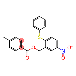 5-NITRO-2-(PHENYLSULFANYL)BENZYL 4-METHYLBENZENECARBOXYLATE