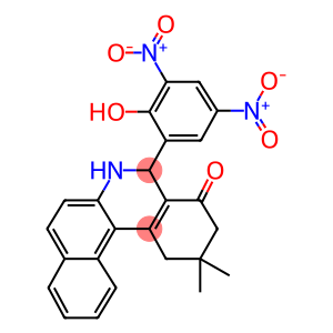 5-{2-hydroxy-3,5-bisnitrophenyl}-2,2-dimethyl-2,3,5,6-tetrahydrobenzo[a]phenanthridin-4(1H)-one