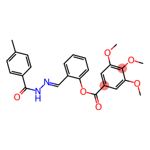 2-[2-(4-methylbenzoyl)carbohydrazonoyl]phenyl 3,4,5-trimethoxybenzoate