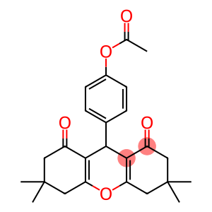 4-(3,3,6,6-tetramethyl-1,8-dioxo-2,3,4,5,6,7,8,9-octahydro-1H-xanthen-9-yl)phenyl acetate