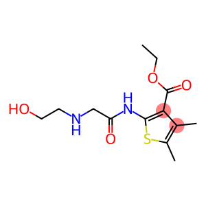 ethyl 2-({[(2-hydroxyethyl)amino]acetyl}amino)-4,5-dimethyl-3-thiophenecarboxylate