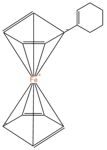 Cyclohexenylbis(cyclopentadienyl) IronFerrocenecyclohexen-1-yl