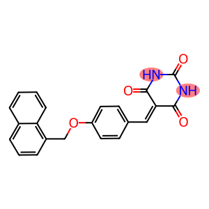 5-[4-(1-naphthylmethoxy)benzylidene]-2,4,6(1H,3H,5H)-pyrimidinetrione