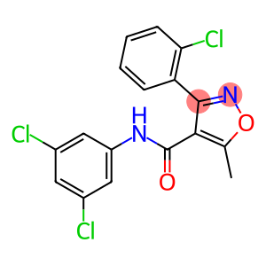 3-(2-chlorophenyl)-N-(3,5-dichlorophenyl)-5-methyl-4-isoxazolecarboxamide
