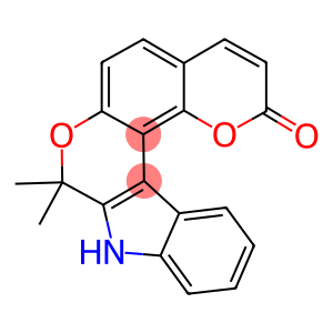 8,8-dimethyl-8,9-dihydro-2H-pyrano[2',3':5,6]chromeno[3,4-b]indol-2-one