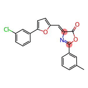 4-{[5-(3-chlorophenyl)-2-furyl]methylene}-2-(3-methylphenyl)-1,3-oxazol-5(4H)-one