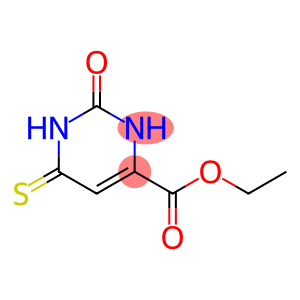 4-Pyrimidinecarboxylicacid,1,2,3,6-tetrahydro-2-oxo-6-thioxo-,ethylester(9CI)