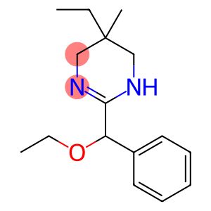 3,4,5,6-Tetrahydro-2-(α-ethoxybenzyl)-5-ethyl-5-methylpyrimidine