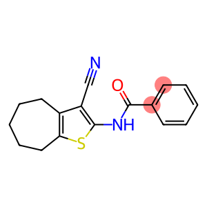 N-(3-cyano-5,6,7,8-tetrahydro-4H-cyclohepta[b]thiophen-2-yl)benzamide